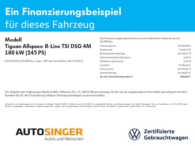 Volkswagen Tiguan Allspace DSG IQ.Drive R-Line