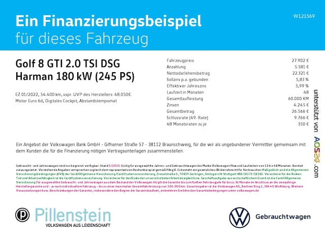 Volkswagen Golf 2.0 TSI DSG GTI