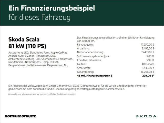 Skoda Scala 1.0 TSI Drive