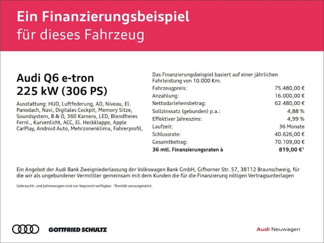 Audi Q6 e-tron Performance