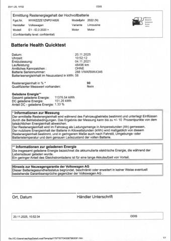 Volkswagen ID.3 58 KWh