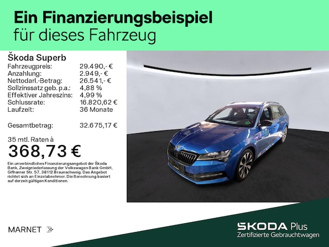 Skoda Superb 2.0 TDI 4x4 Combi Sportline