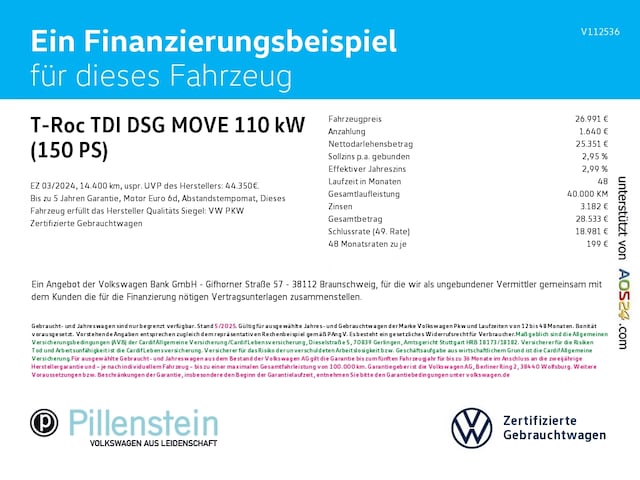 Volkswagen T-Roc DSG Move