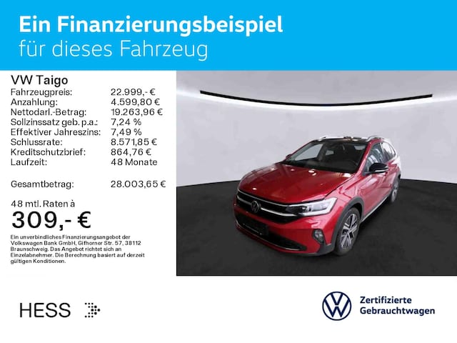 Volkswagen Taigo 1.5 TSI DSG IQ.Drive Style