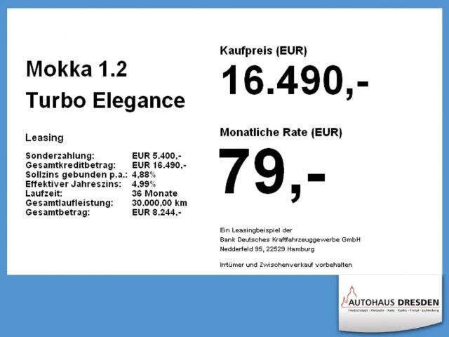 Opel Mokka 1.2 Turbo Elegance Turbo