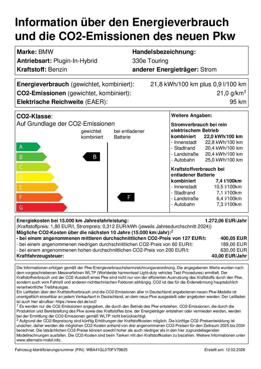 BMW 330 330e M-Sport Touring