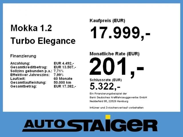 Opel Mokka 1.2 Turbo Elegance Turbo