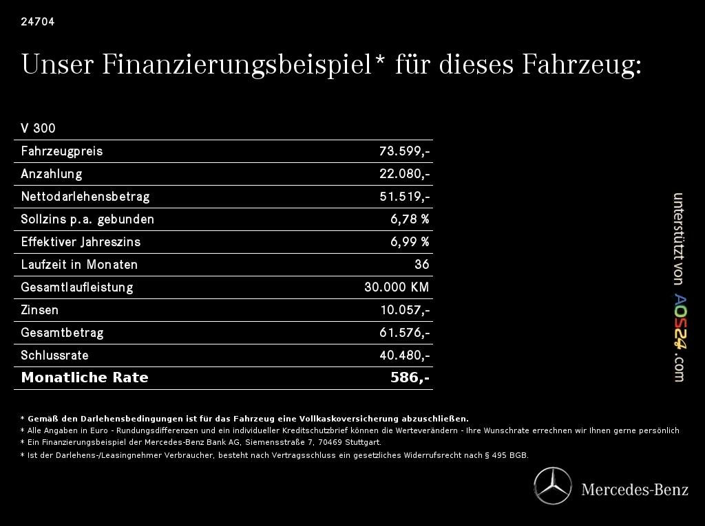 Mercedes-Benz V 300 AVANTGARDE V 300 d