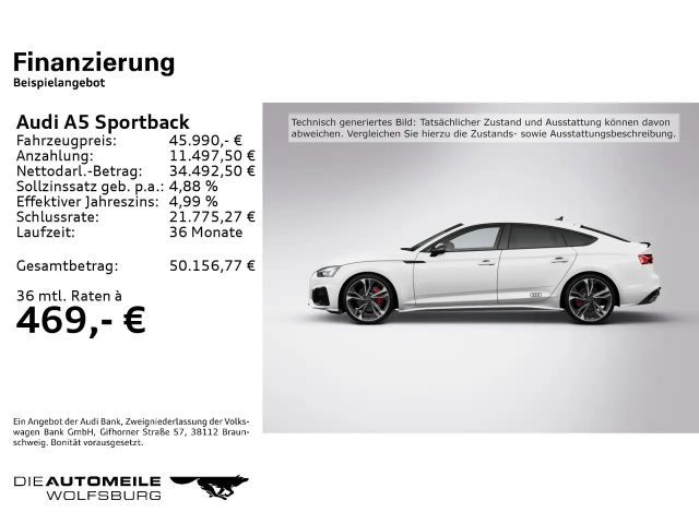 Audi A5 40 TFSI Quattro S-Line S-Tronic