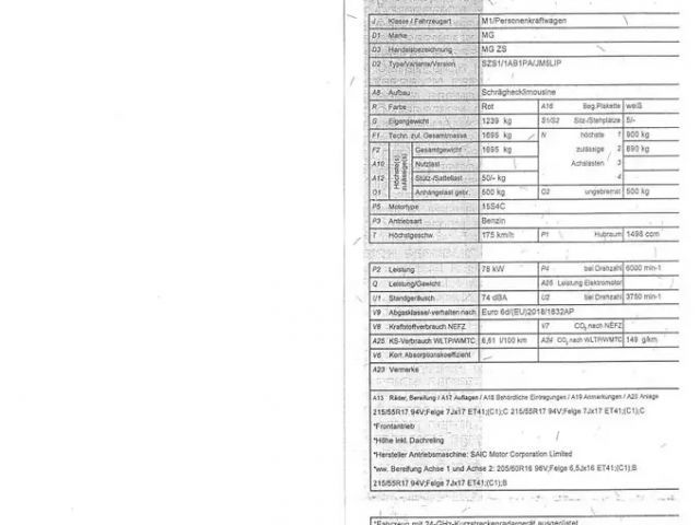 MG ZS 1.5 VTi 106PS 5G Schalter LED*Navi*Leder