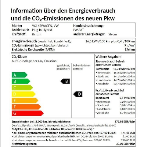 Volkswagen Passat Business DSG eHybrid