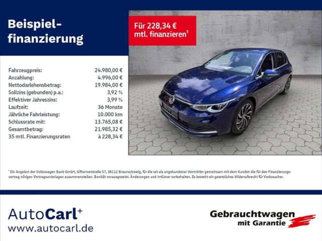 Volkswagen Golf 1.5 eTSI DSG Golf VIII