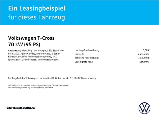 Volkswagen T-Cross 1.0 TSI