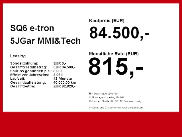 Audi Q6 e-tron Quattro