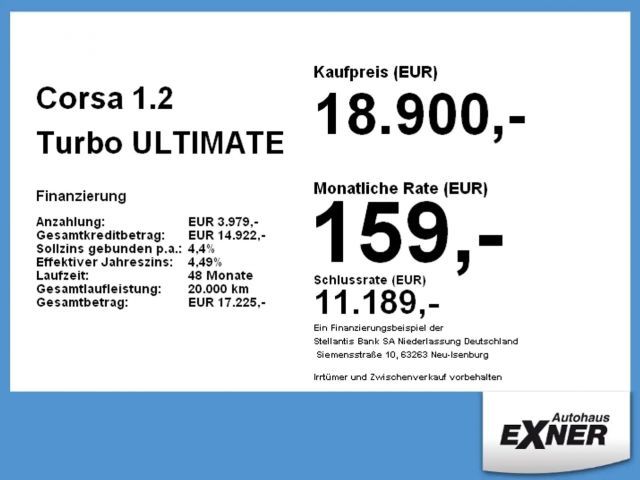 Opel Corsa 1.2 Turbo Turbo Ultimate