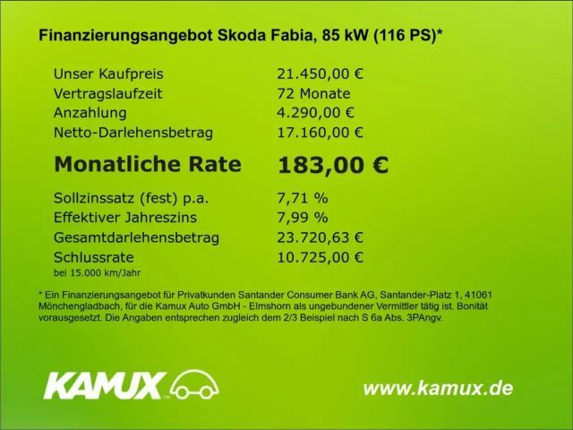 Skoda Fabia 1.0 TSI Monte Carlo