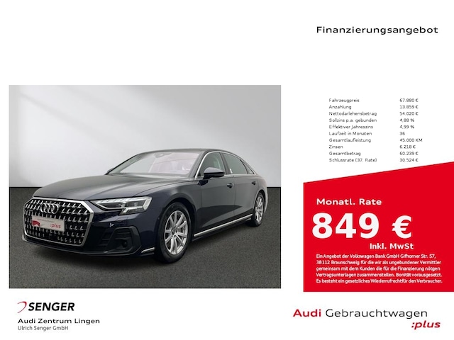 Audi A8 50 TDI Lang Quattro