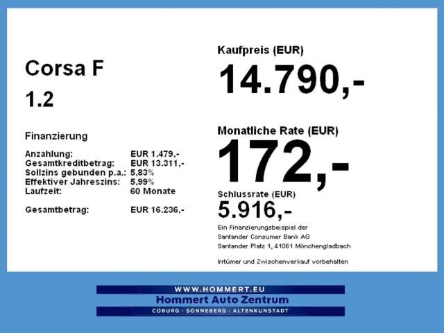 Opel Corsa F 1.2 *beh.Lenk*Sitzh.*Spurh.*DAB*Tempomat*