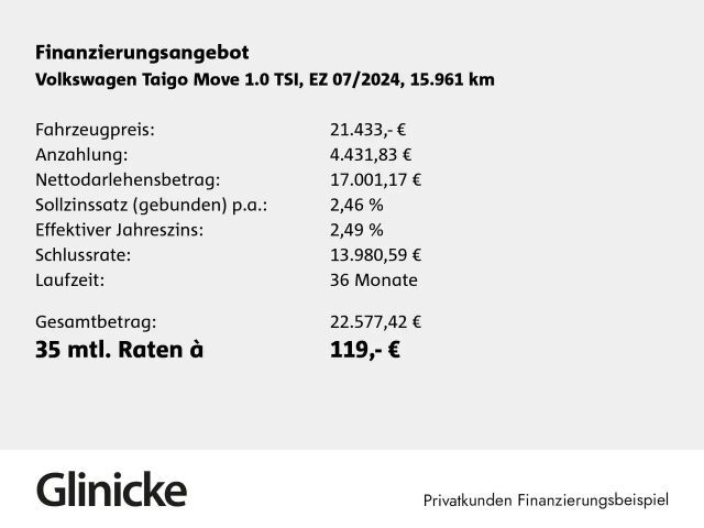 Volkswagen Taigo 1.0 TSI Move