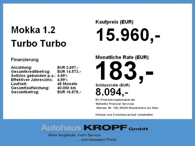Opel Mokka 1.2 Turbo Turbo