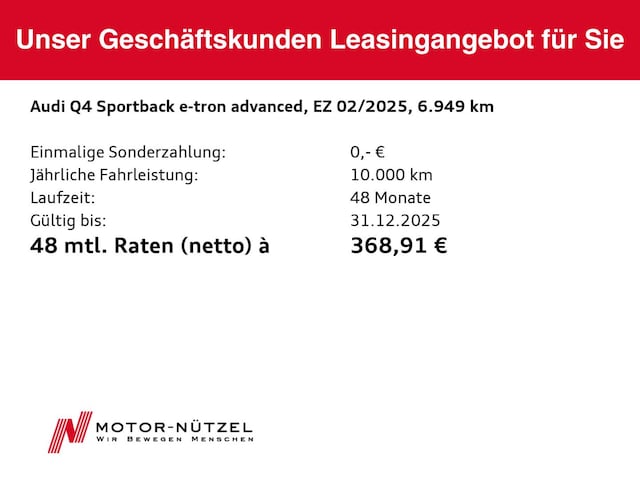 Audi Q4 e-tron 35 Sportback