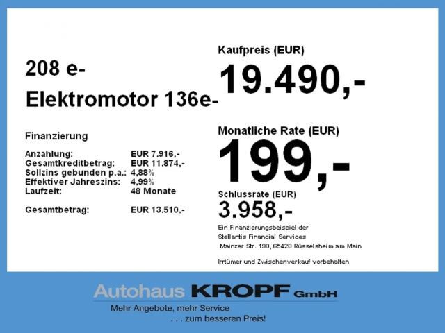 Peugeot E-208 GT-Line