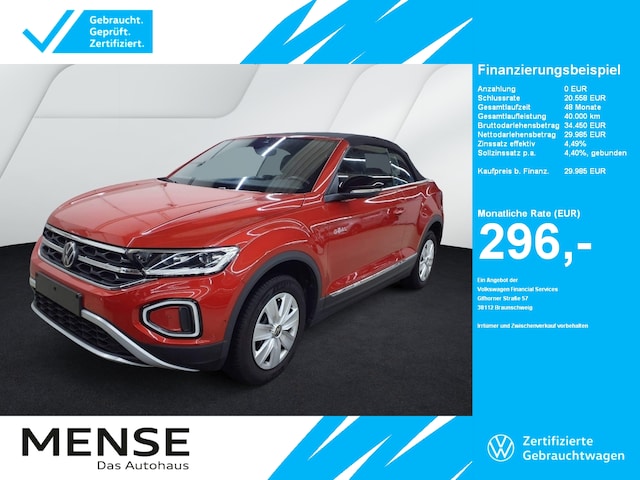 Volkswagen T-Roc 1.5 TSI Cabriolet DSG