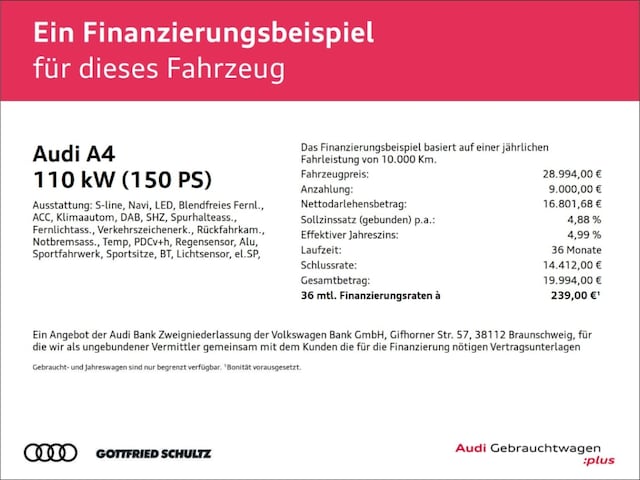 Audi A4 35 TFSI S-Line S-Tronic Sedan