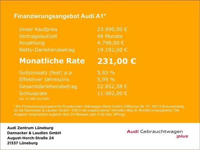 Audi A1 1.0 TFSI Sportback
