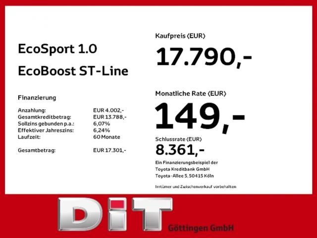Ford EcoSport EcoBoost ST Line