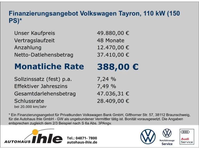 Volkswagen Tayron DSG R-Line Style