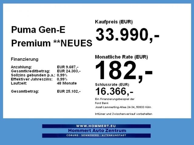Ford Puma Gen-E Premium