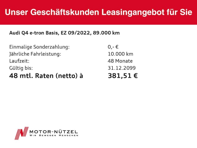 Audi Q4 e-tron Quattro
