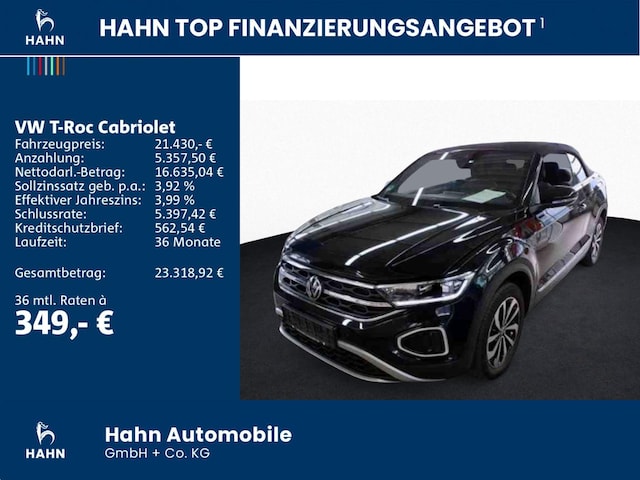 Volkswagen T-Roc 1.0 TSI Cabriolet Style