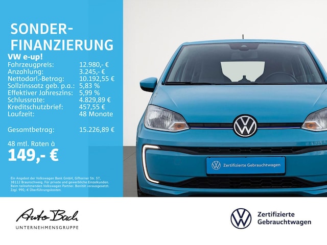 Volkswagen e-up! e-up! Klimaautomatik GRA RFK EPH DAB