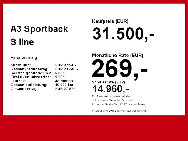 Audi A3 35 TFSI S-Line S-Tronic Sportback