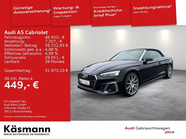 Audi A5 45 TFSI Cabriolet Quattro S-Line