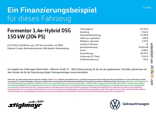 Cupra Formentor 1.4 e-Hybrid DSG