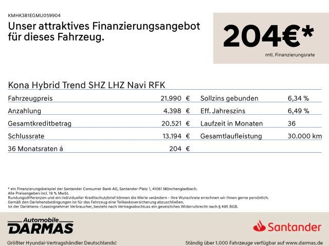 Hyundai Kona Hybrid Trend