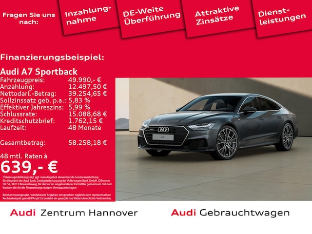 Audi A7 55 TFSI Quattro S-Tronic Sportback