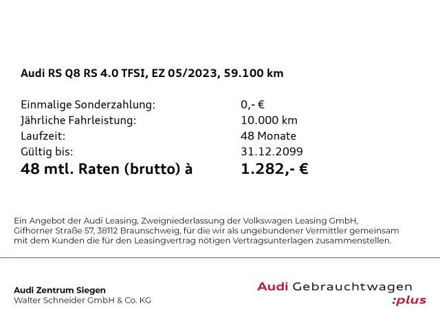 Audi RS Q8 4.0 TFSI Quattro