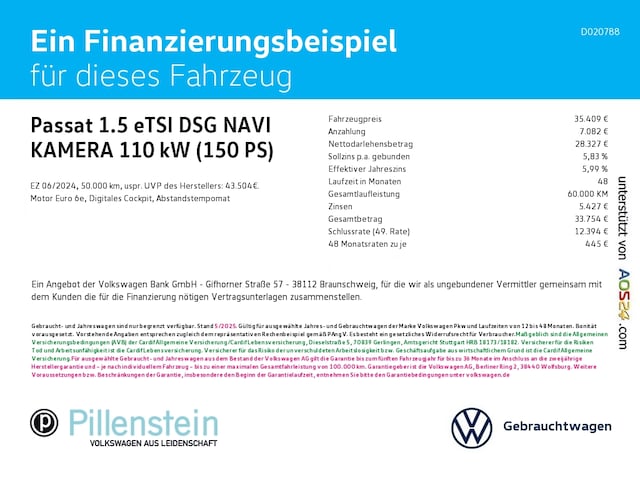Volkswagen Passat 1.5 eTSI DSG