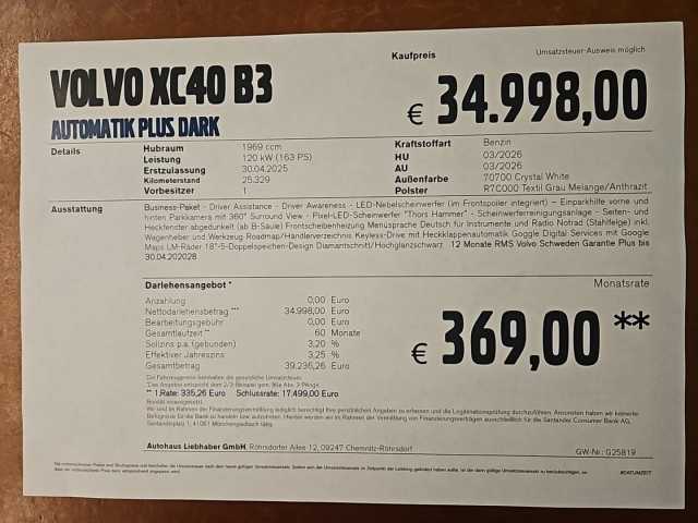 Volvo XC40 Dark Plus