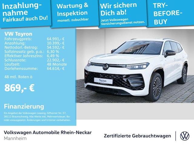 Volkswagen Tayron DSG R-Line eHybrid