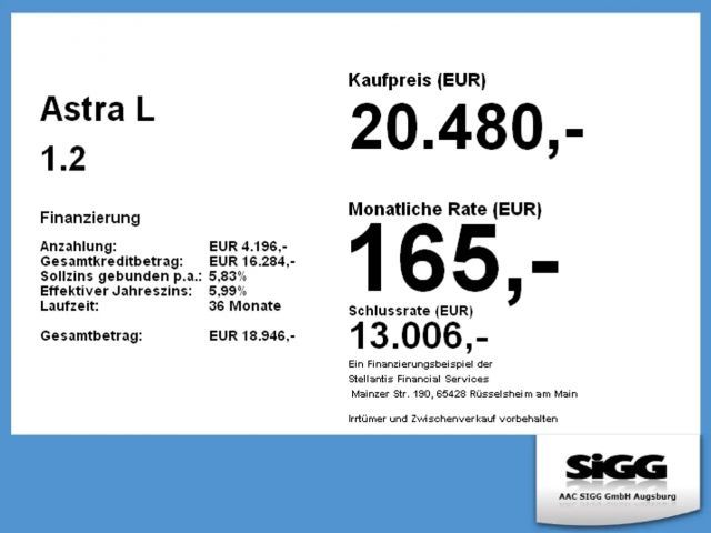 Opel Astra GS-Line Grand Sport