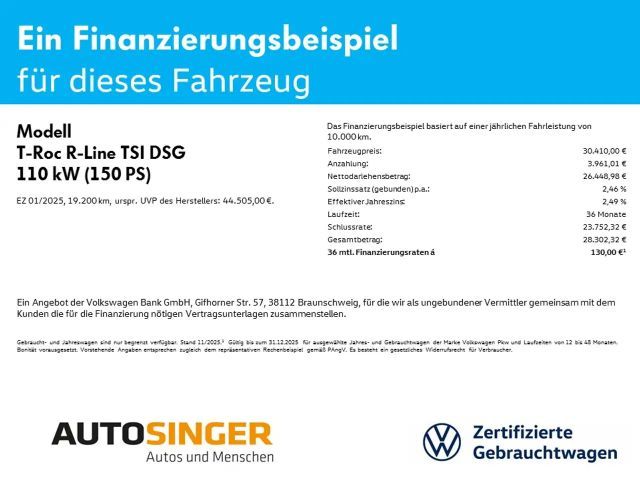 Volkswagen T-Roc 1.5 TSI DSG R-Line