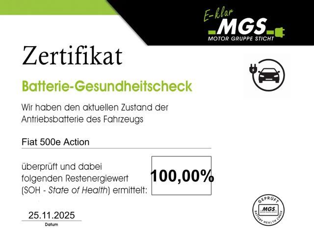Fiat 500e Action