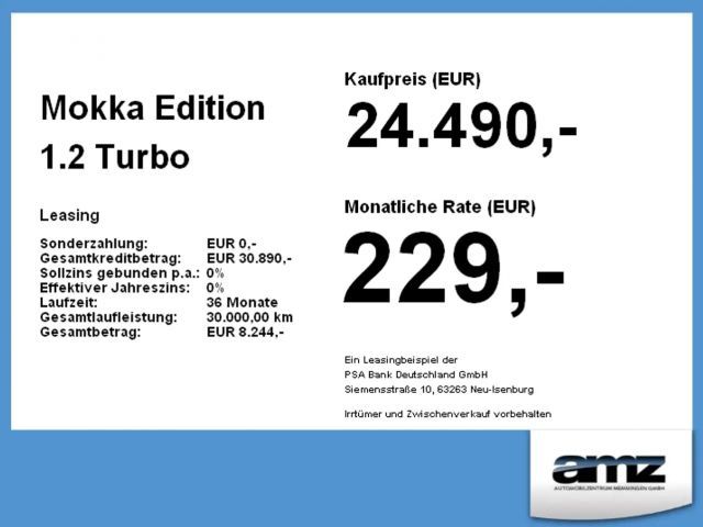 Opel Mokka 1.2 Turbo Edition Turbo