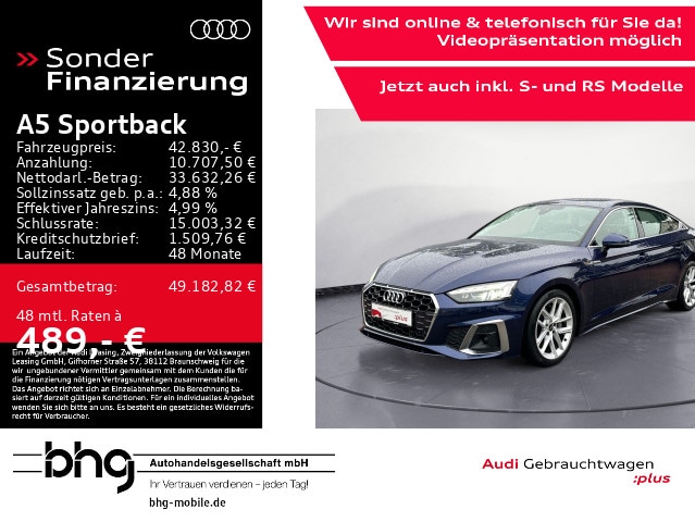 Audi A5 50 TDI Quattro Sportback
