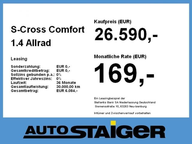 Suzuki S-Cross Comfort 1.4 Allrad Schalter Tempomat